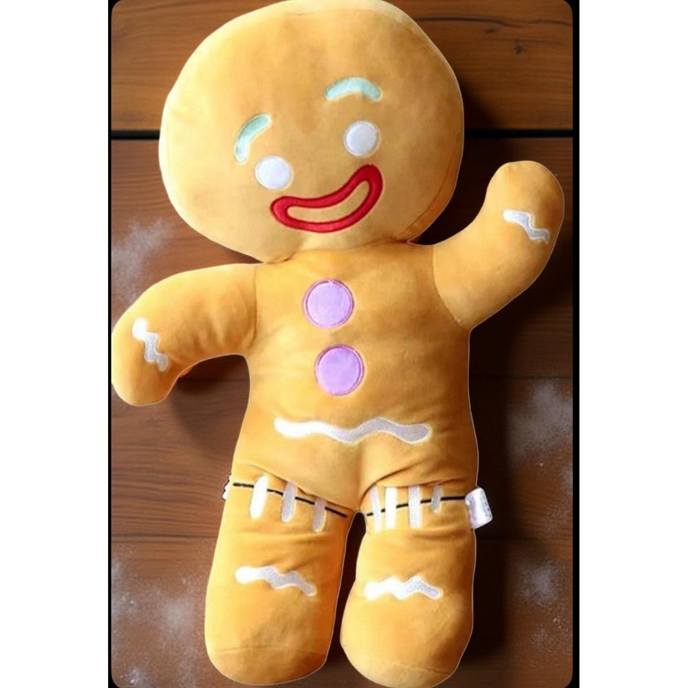Gingerbread Man‎ 23" Plush Toy Throw Pillow Biscuit Cushion Home Christmas Decor